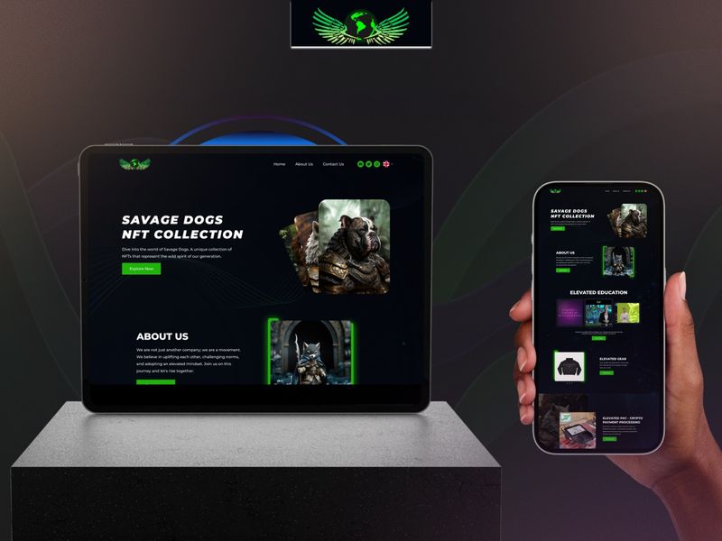 Elevated Nations – Futuristic Crypto Landing Page