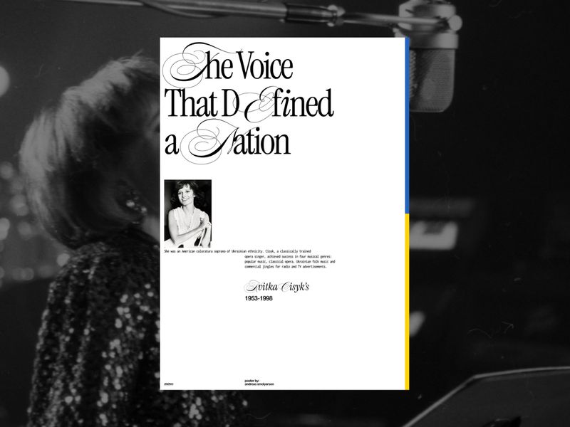 Typographic Restraint: Editorial Poster Design & Custom Flourishes