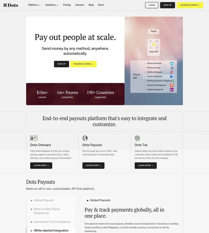 Screenshot taken from usedots.com