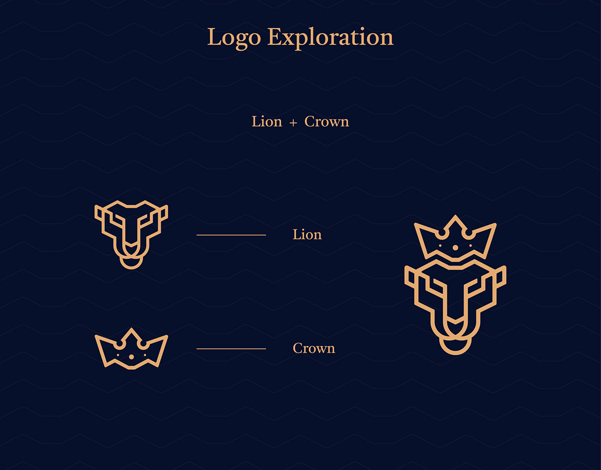 Brand Identity, Lion Crown, Branding, Logo Design Image 1