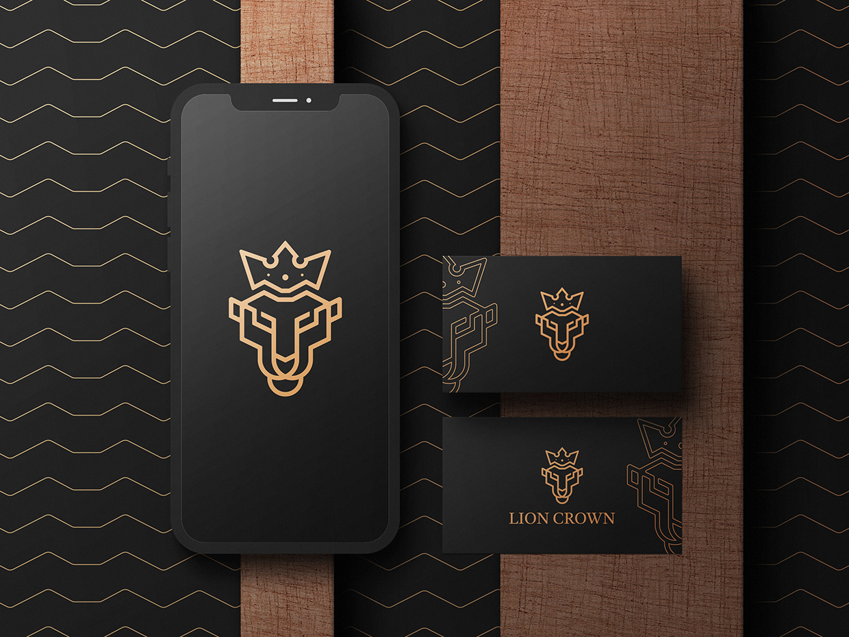 Brand Identity, Lion Crown, Branding, Logo Design Image 10
