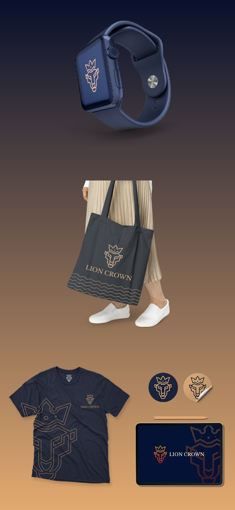 Brand Identity, Lion Crown, Branding, Logo Design Image 18