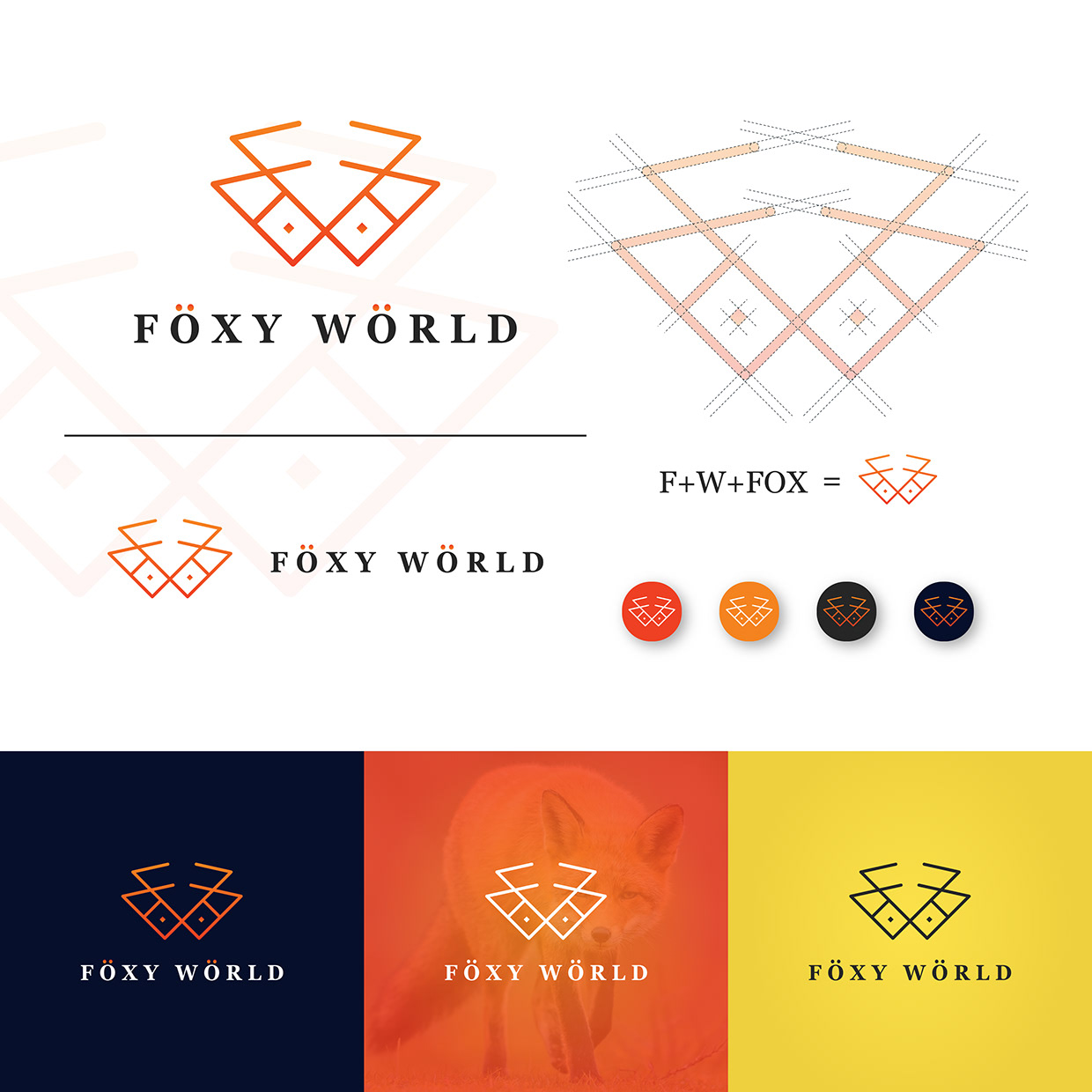 Brand Identity, Foxy World, Branding, Logo Design. Image 15