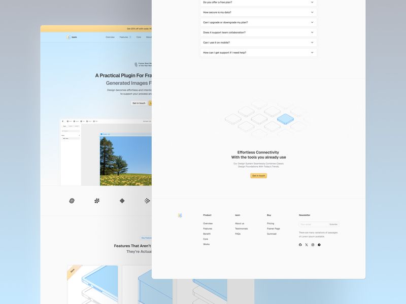 isom: SaaS Website Framer Template