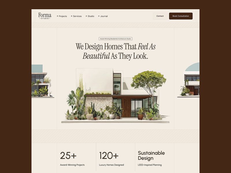 Forma - Residential Architecture Studio Website Design