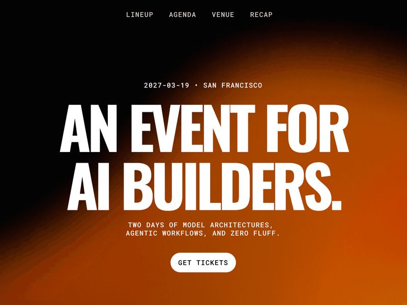 Begin — AI Conference & Event Framer Template