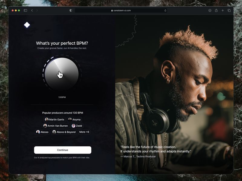 What's your BPM? - Consistent UI
