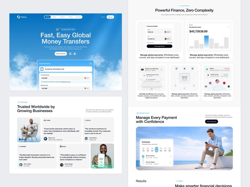 SaaS Landing Page UIUX