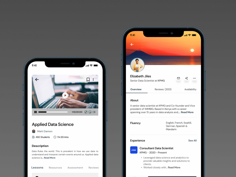 Skill learning Mobile App 