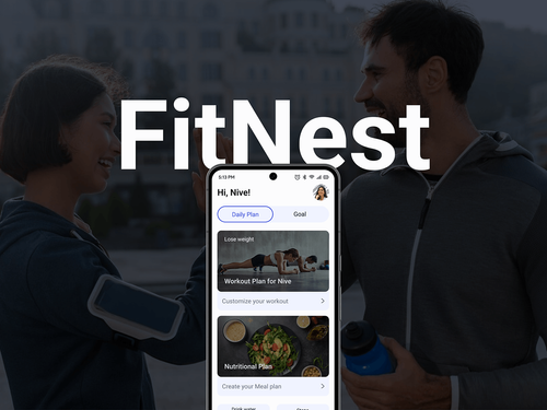 FitNest - Fitness/wellness app - UI/UX case study