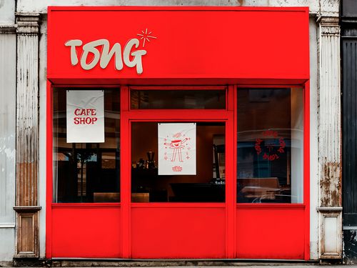 Coffee shop brand identity