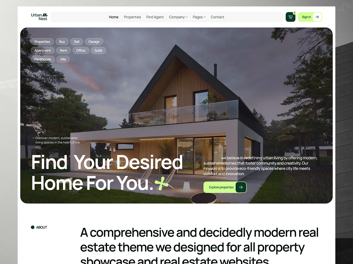 UrbanNest — Real Estate Webflow Template Image 2