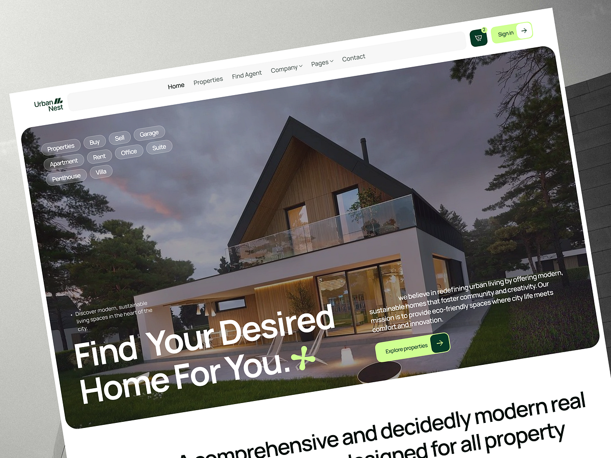 UrbanNest — Real Estate Webflow Template Image 3