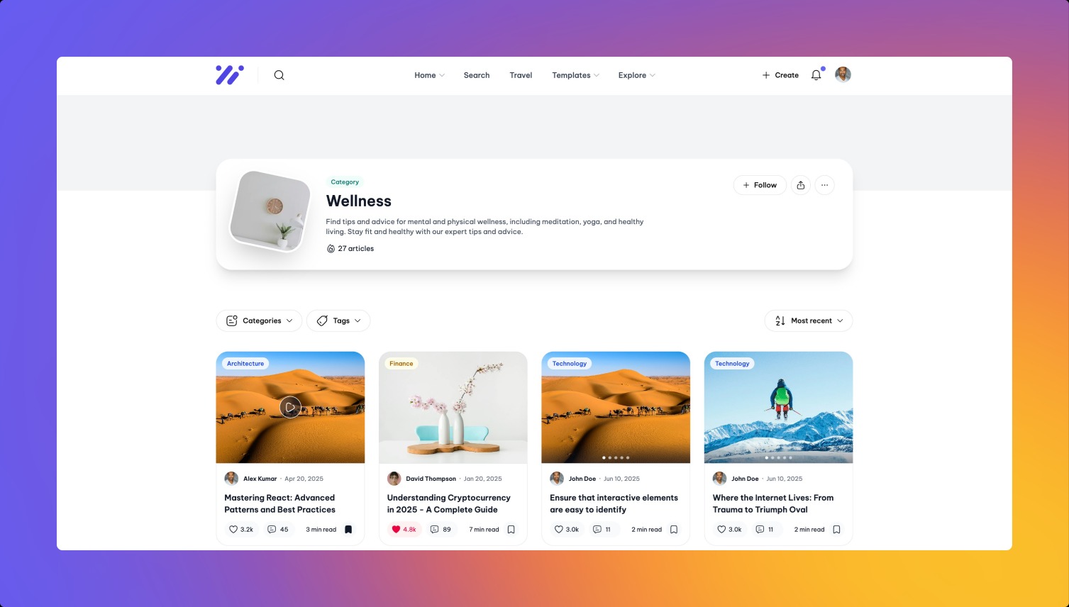 Ncmaz - Blog, News & Magazine NextJs Tailwind CSS Image 4