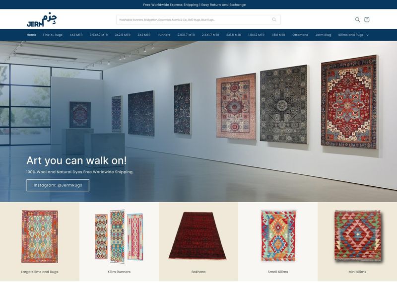 Jerm Rugs – E-Commerce Web Design