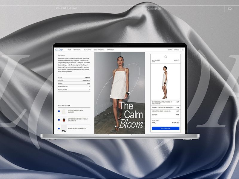 LOOP — Sustainable Fashion E-commerce, Branding & Web Design