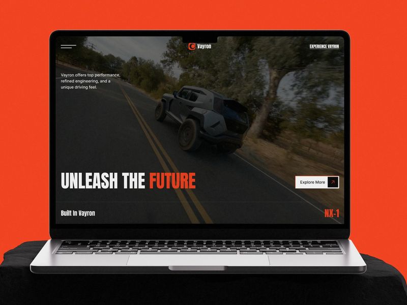 VAYRON — Electric Vehicle Website Template