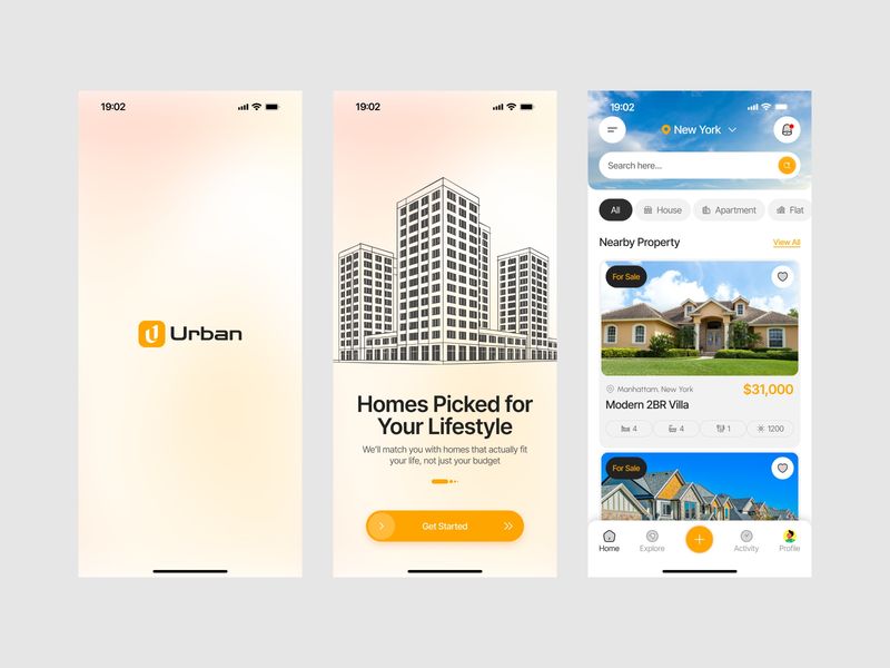Real Estate App UI Design
