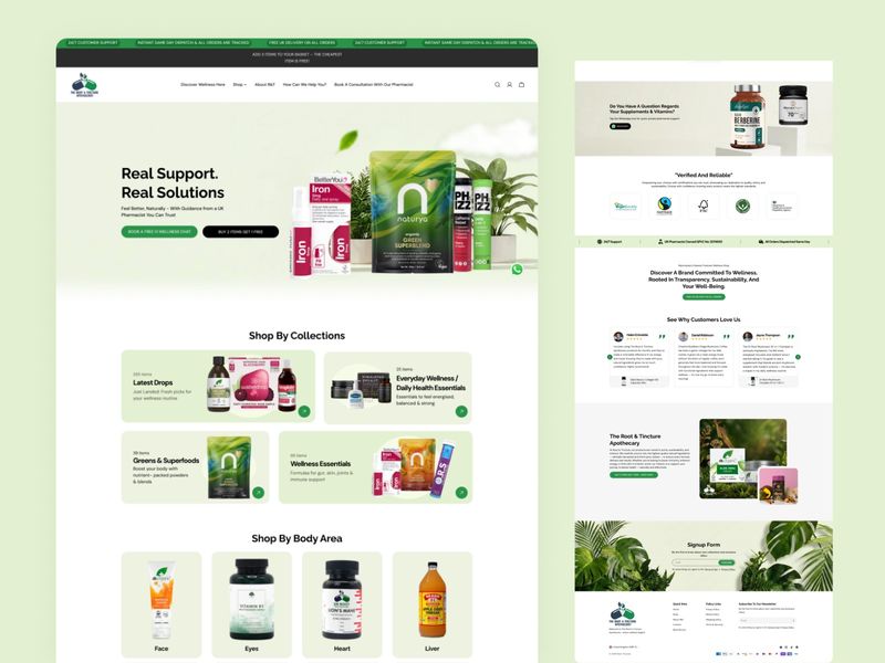 Root & Tincture — Wellness Apothecary Website Design