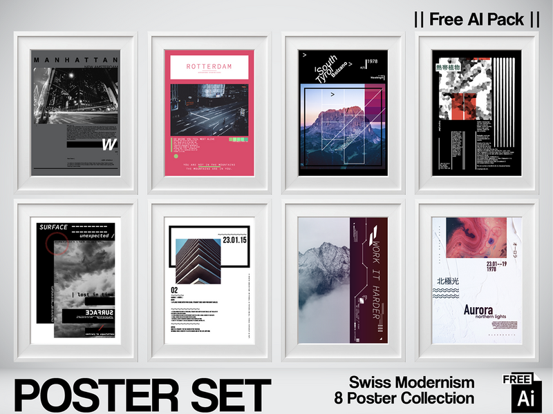 Swiss Modernism: AI Poster Collection (Free Pack)