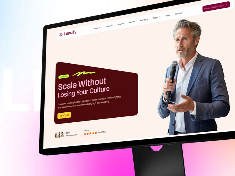 Leadify - Leadership Coaching wix studio and framer template