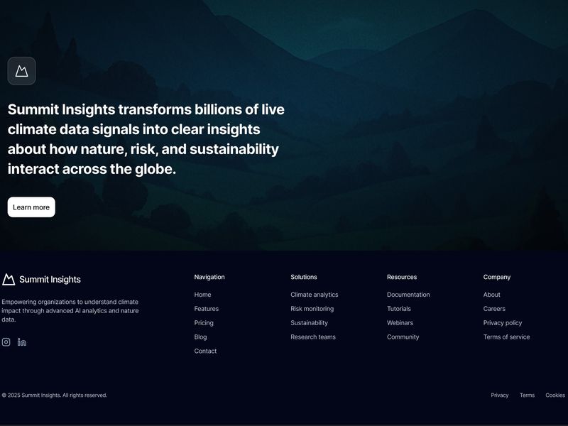 Footer web page - Consistent UI
