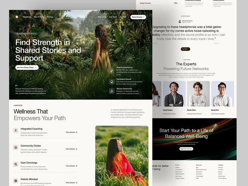 Find Strength in Shared Stories and Support 🌿✨ Landing Page