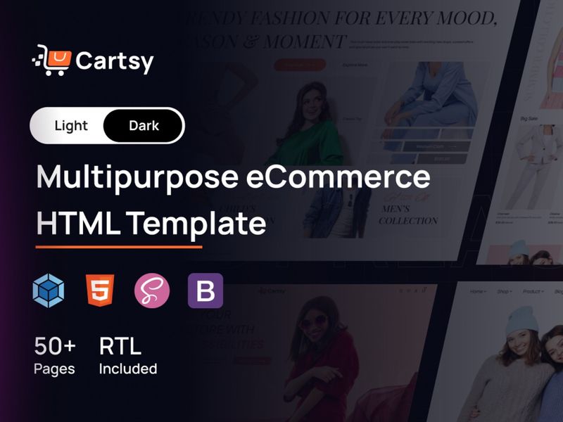 Cartsy - Multipurpose eCommerce HTML Template 