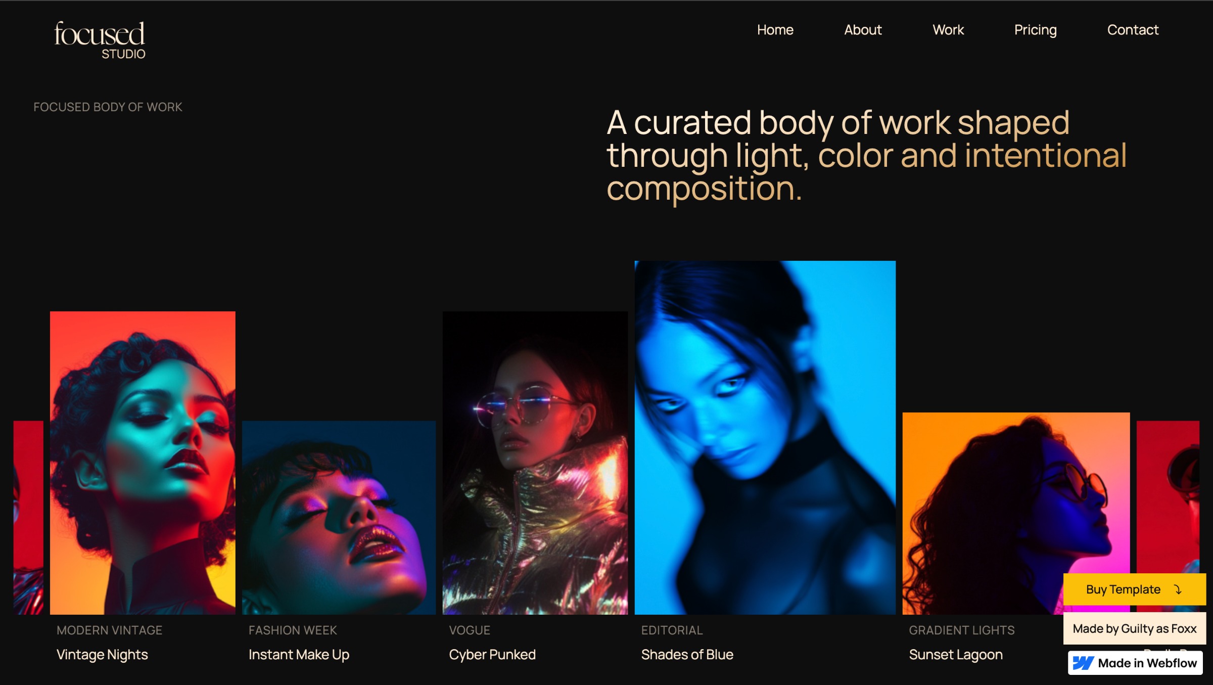 Focused - Webflow HTML website template Image 0
