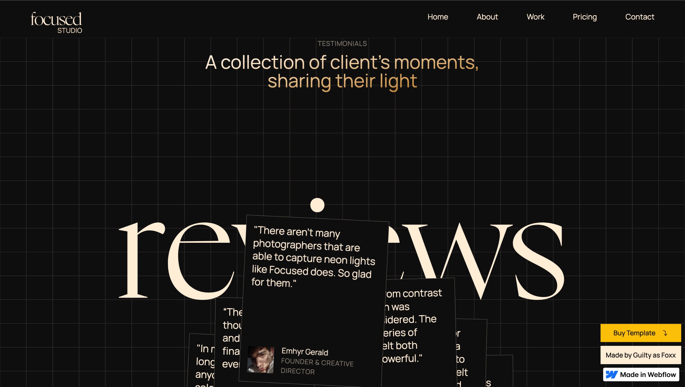 Focused - Webflow HTML website template Image 1