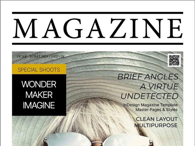 Fashion Magazine Cover Design — Illustrator Study