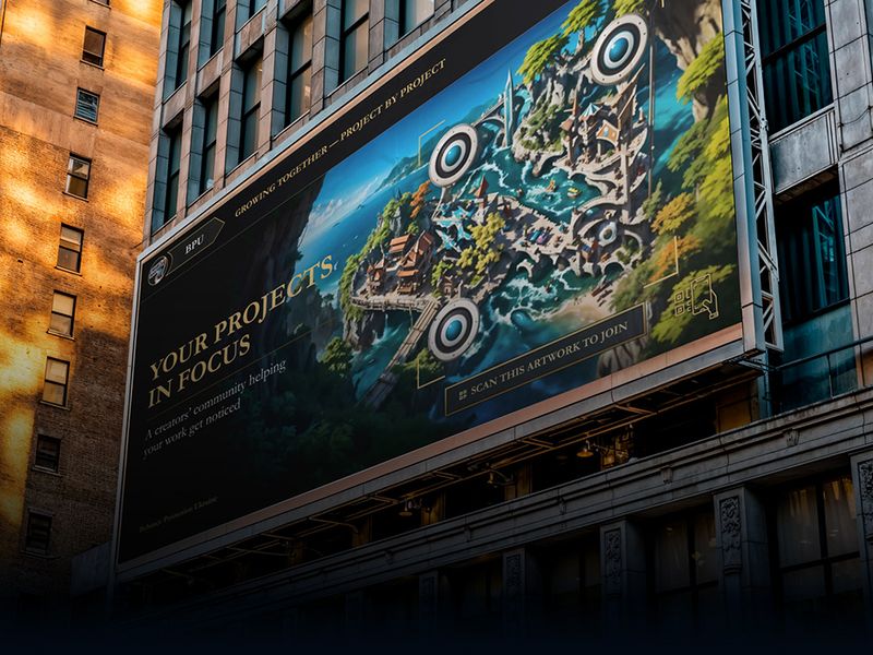 Art QR for Behance Promotion Ukraine