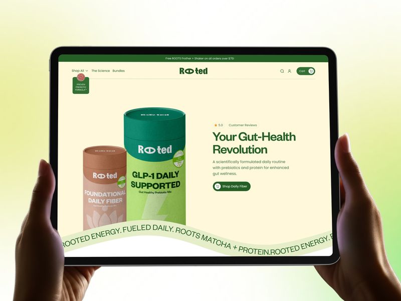Health & Wellness E-commerce Experience Website UIUX Design