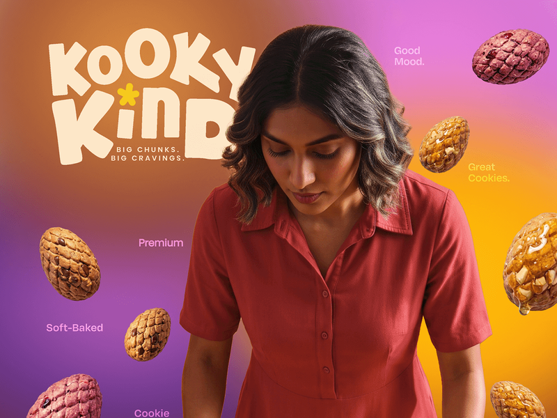 KOOKY KIND — Soft-Baked Cookie Packaging Design