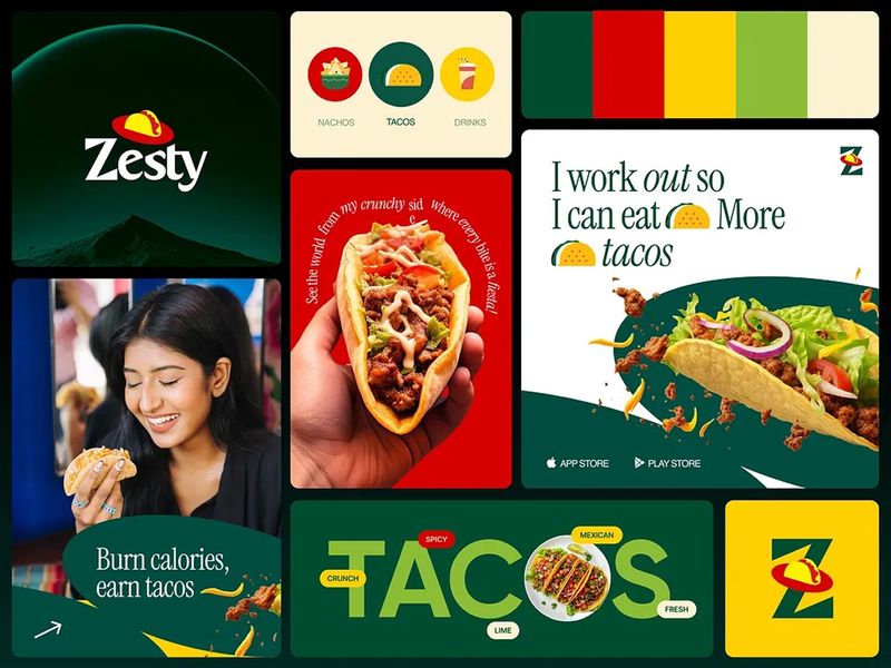 Zesty— Food Branding UI Design | Orbix Studio