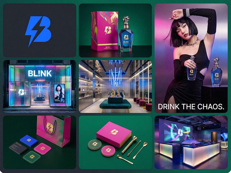 BL!NK | Drink the Chaos | Luxury Liquor Branding