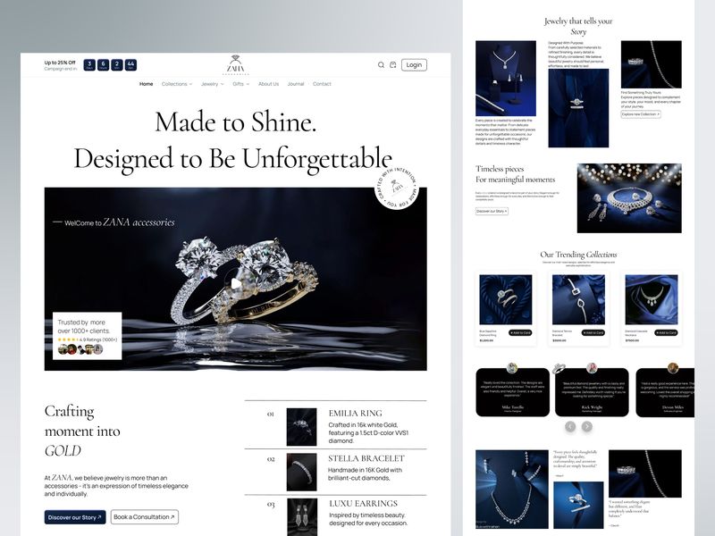 Luxury Jewelry E-commerce Website - Ar Raihan-OrvedLab