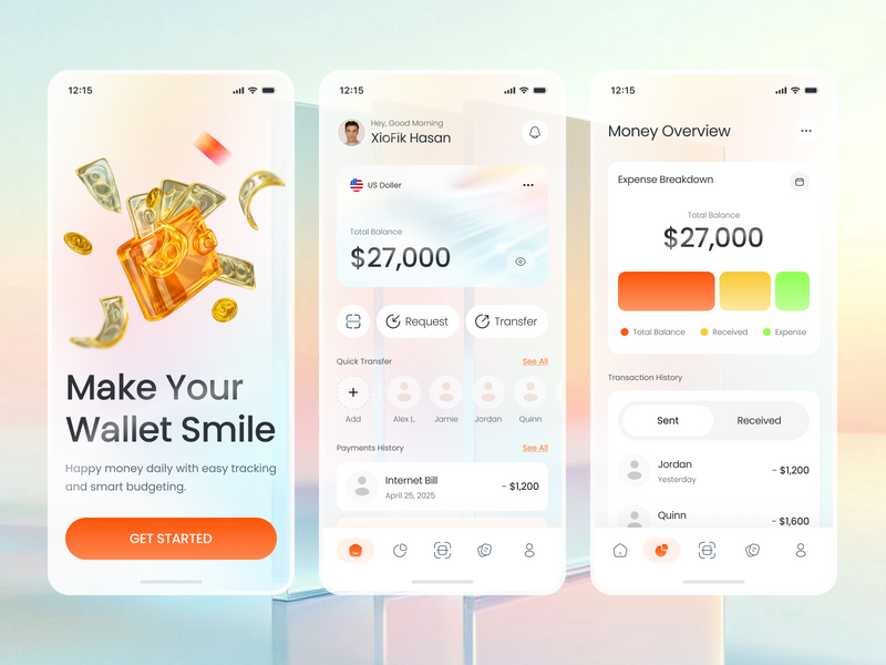 Mobile Banking App UI