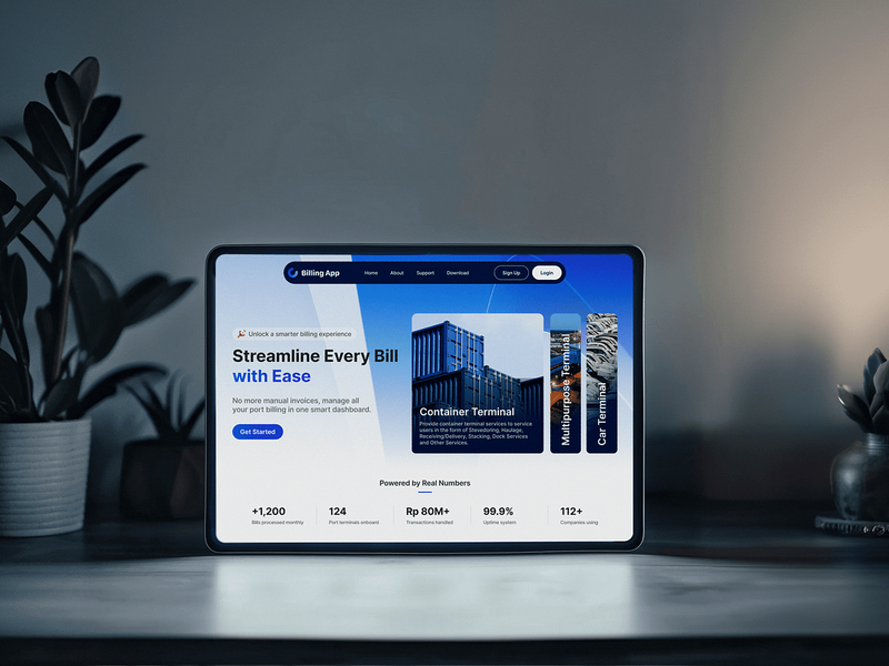 Billing App Hero Section