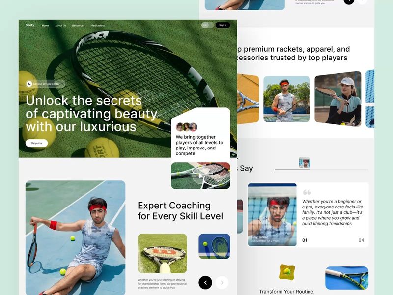Sport Landing Page