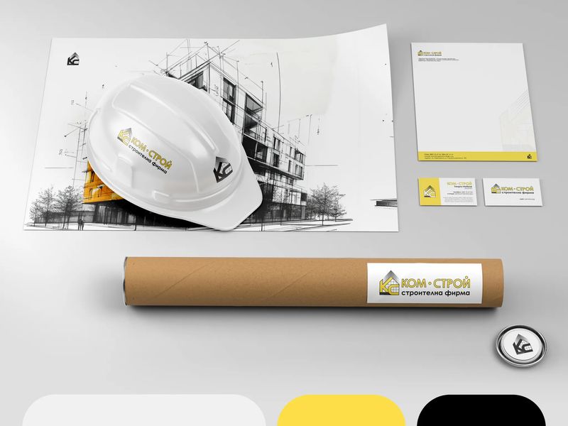 Corporate Branding • KOM STROY — Construction Company