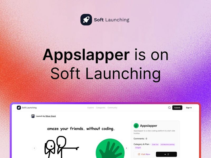 Appslapper Live on Soft Launching