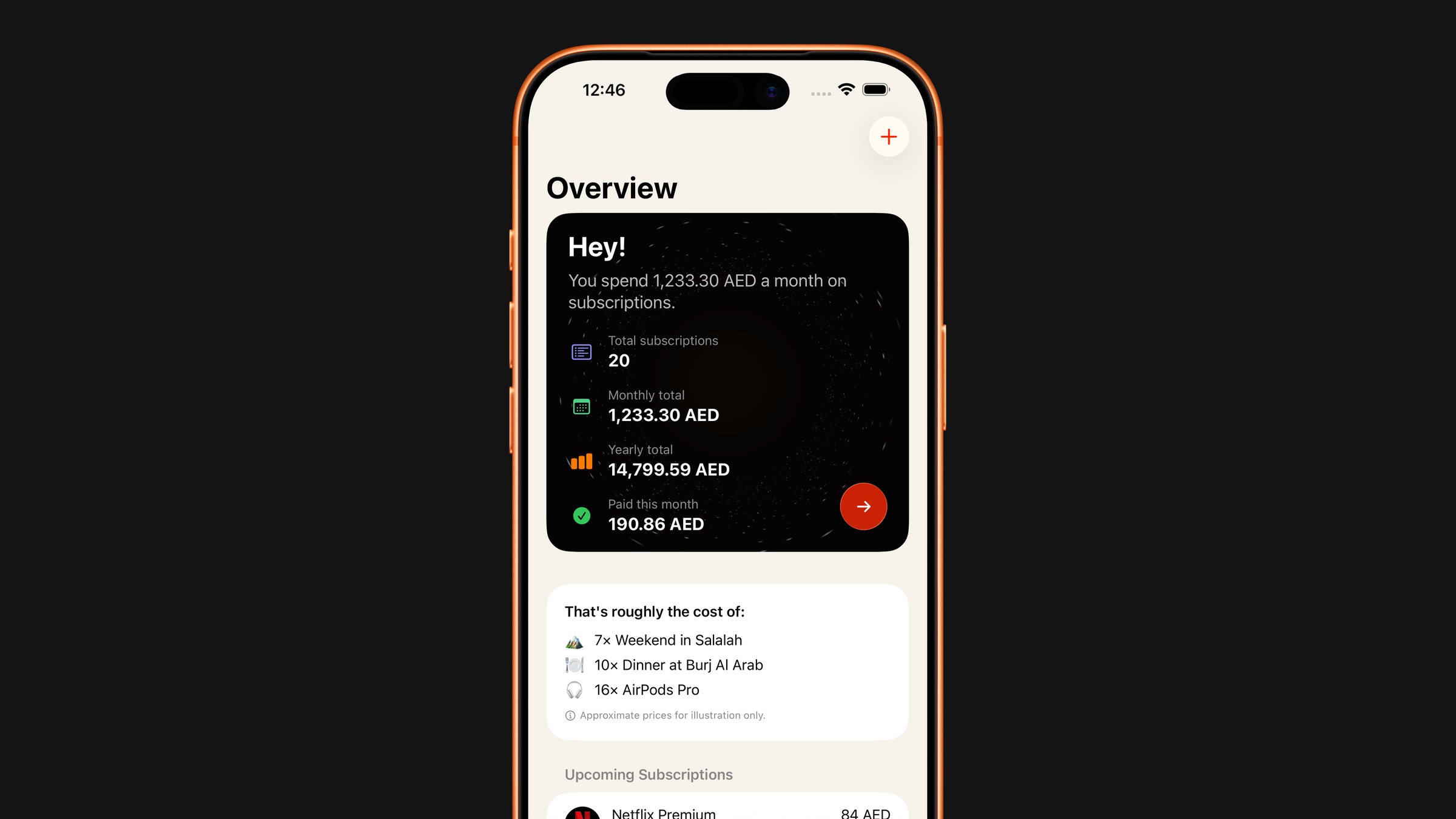 Subscrr: Every subscription. One clear number. Image 0