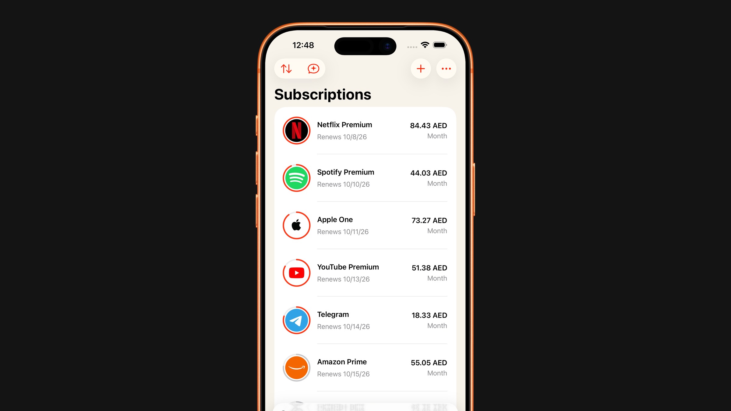 Subscrr: Every subscription. One clear number. Image 1