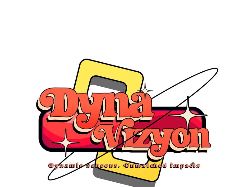 Illustration DynaVizyon Logo 80's Vibe