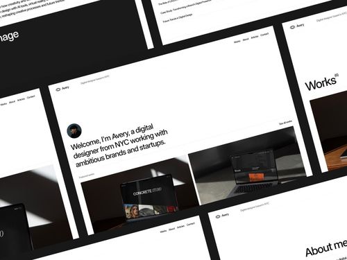 AVERY - Minimal Portfolio Template for Framer