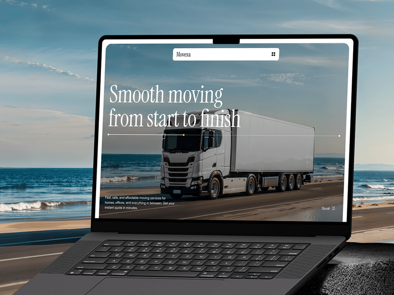 Movexa: Moving Company Website UI/UX Design
