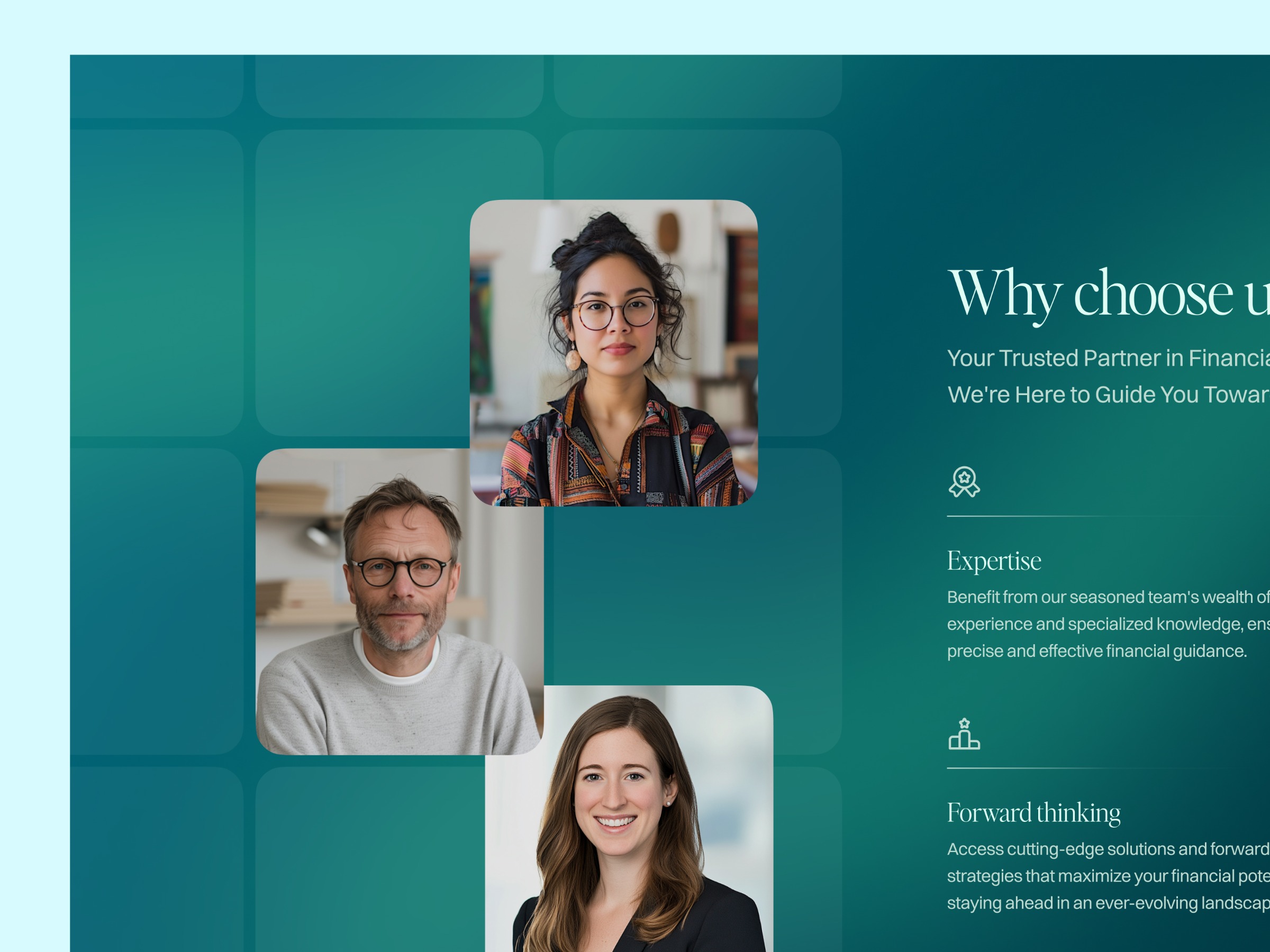 Why choose us section design for client project Image 0