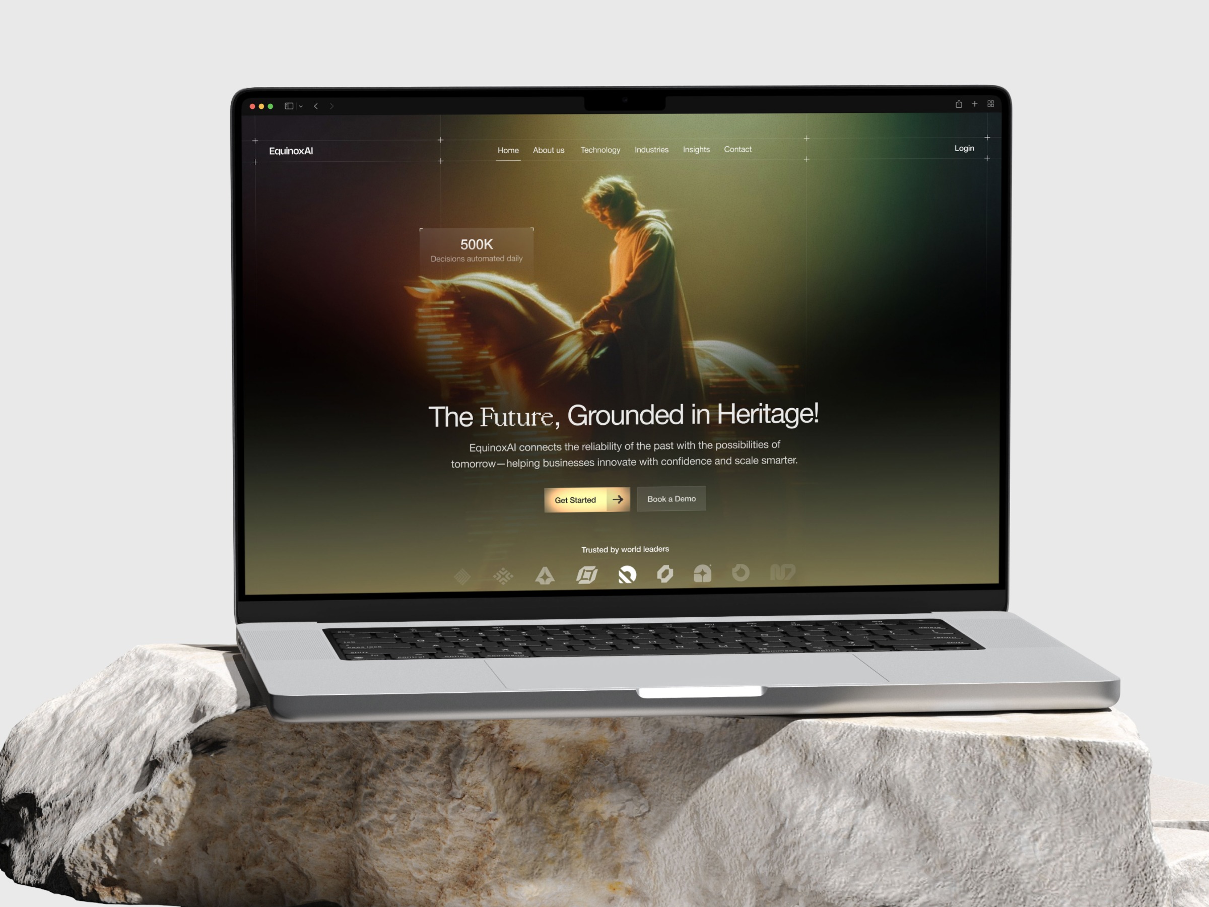 EquinoxAI - Web design for AI Startup Image 1