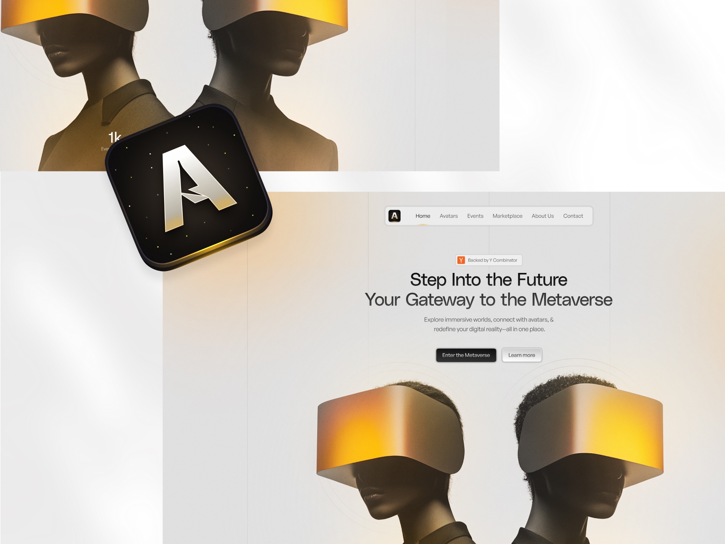 Avant Arc - Web design for Metaverse Startup Image 1